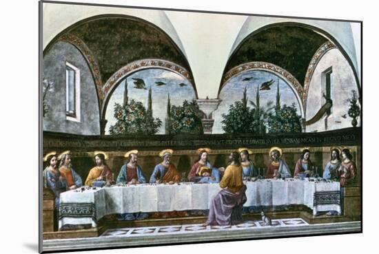 The Last Supper, 1480-Domenico Ghirlandaio-Mounted Giclee Print