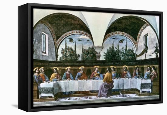 The Last Supper, 1480-Domenico Ghirlandaio-Framed Stretched Canvas