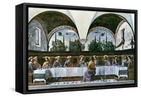 The Last Supper, 1480-Domenico Ghirlandaio-Framed Stretched Canvas