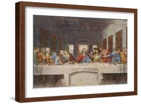 'The Last Supper', 1494-1498-Leonardo Da Vinci-Framed Giclee Print