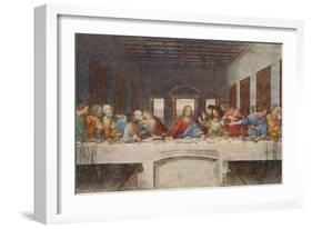 'The Last Supper', 1494-1498-Leonardo Da Vinci-Framed Giclee Print