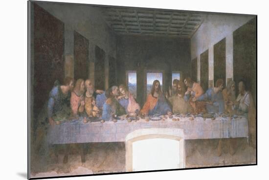 The Last Supper, 1495-1497-Leonardo da Vinci-Mounted Giclee Print