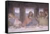 The Last Supper, 1495-97 (Post Restoration)-Leonardo da Vinci-Framed Stretched Canvas