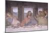 The Last Supper, 1495-97 (Post Restoration)-Leonardo da Vinci-Mounted Giclee Print