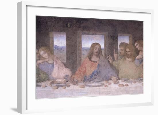 The Last Supper, 1495-97 (Post Restoration)-Leonardo da Vinci-Framed Giclee Print