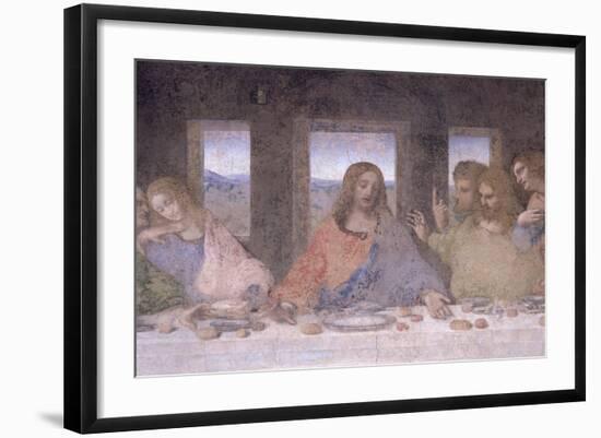 The Last Supper, 1495-97 (Post Restoration)-Leonardo da Vinci-Framed Giclee Print