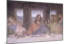 The Last Supper, 1495-97 (Post Restoration)-Leonardo da Vinci-Mounted Giclee Print