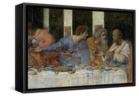 The Last Supper, 1495-97 (Post Restoration)-Leonardo da Vinci-Framed Stretched Canvas