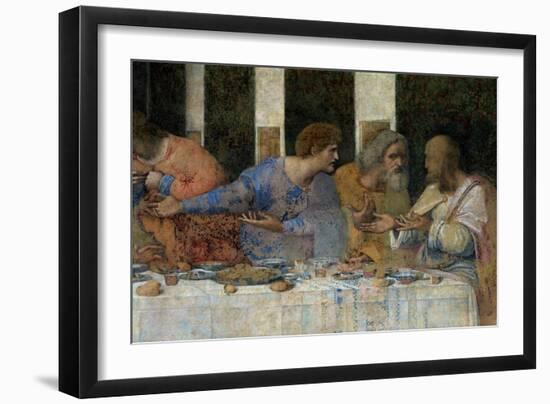 The Last Supper, 1495-97 (Post Restoration)-Leonardo da Vinci-Framed Giclee Print