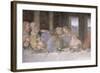 The Last Supper, 1495-97 (Post Restoration)-Leonardo da Vinci-Framed Giclee Print