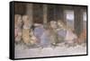 The Last Supper, 1495-97 (Post Restoration)-Leonardo da Vinci-Framed Stretched Canvas