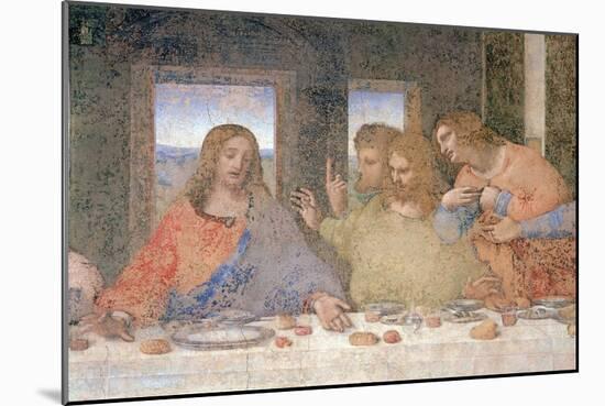 The Last Supper, 1495-97 (Post Restoration)-Leonardo da Vinci-Mounted Giclee Print