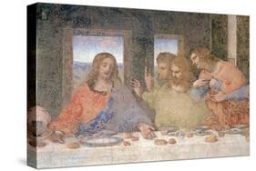 The Last Supper, 1495-97 (Post Restoration)-Leonardo da Vinci-Stretched Canvas