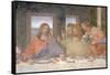 The Last Supper, 1495-97 (Post Restoration)-Leonardo da Vinci-Framed Stretched Canvas