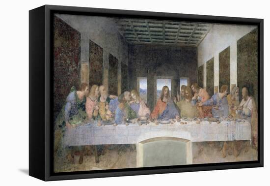 The Last Supper, 1495-97-Leonardo da Vinci-Framed Stretched Canvas