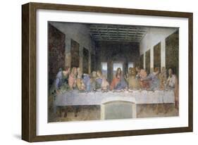 The Last Supper, 1495-97-Leonardo da Vinci-Framed Giclee Print