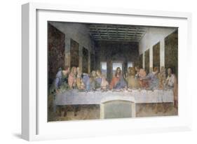 The Last Supper, 1495-97-Leonardo da Vinci-Framed Giclee Print