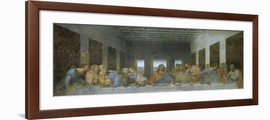 The Last Supper, 1498, Mural-Leonardo da Vinci-Framed Giclee Print