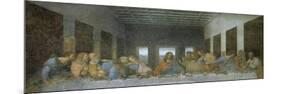 The Last Supper, 1498, Mural-Leonardo da Vinci-Mounted Giclee Print