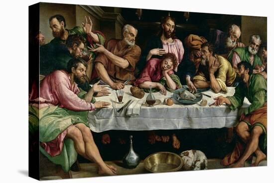 The Last Supper, 1542-Jacopo Bassano-Stretched Canvas
