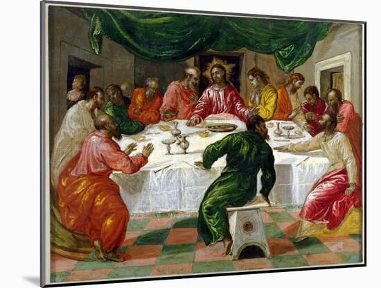 The Last Supper, 1567-70-El Greco-Mounted Giclee Print