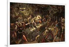The Last Supper, 1594-Jacopo Robusti Tintoretto-Framed Giclee Print
