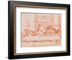 The Last Supper, after Leonardo da Vinci, 1634-35-Rembrandt Harmensz. van Rijn-Framed Giclee Print