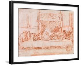 The Last Supper, after Leonardo da Vinci, 1634-35-Rembrandt Harmensz. van Rijn-Framed Giclee Print