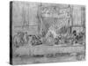 The Last Supper, after the Fresco by Leonardo Da Vinci circa 1635-Rembrandt van Rijn-Stretched Canvas