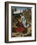 The Last Supper Altarpiece: Elijah in the Wilderness (Right Wing), 1464-1468-Dirk Bouts-Framed Giclee Print