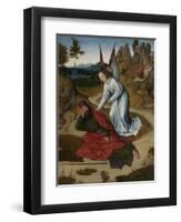 The Last Supper Altarpiece: Elijah in the Wilderness (Right Wing), 1464-1468-Dirk Bouts-Framed Giclee Print