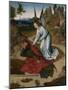 The Last Supper Altarpiece: Elijah in the Wilderness (Right Wing), 1464-1468-Dirk Bouts-Mounted Giclee Print