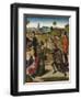 The Last Supper Altarpiece: Meeting of Abraham and Melchizedek (Left Wing), 1464-1468-Dirk Bouts-Framed Giclee Print