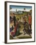 The Last Supper Altarpiece: Meeting of Abraham and Melchizedek (Left Wing), 1464-1468-Dirk Bouts-Framed Giclee Print