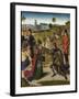 The Last Supper Altarpiece: Meeting of Abraham and Melchizedek (Left Wing), 1464-1468-Dirk Bouts-Framed Giclee Print