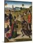 The Last Supper Altarpiece: Meeting of Abraham and Melchizedek (Left Wing), 1464-1468-Dirk Bouts-Mounted Giclee Print