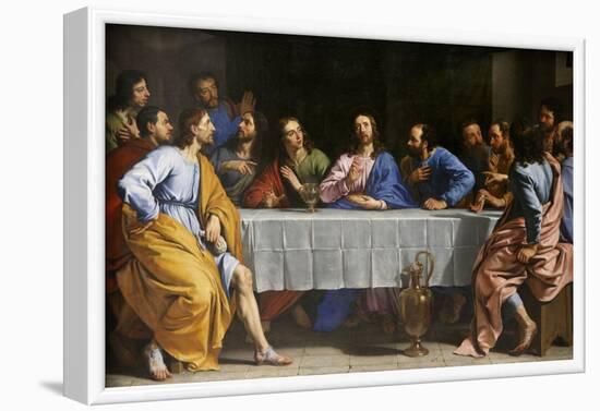 The Last Supper by Philippe de Champaigne, painted around 1652, Louvre Museum, France-Godong-Framed Photographic Print