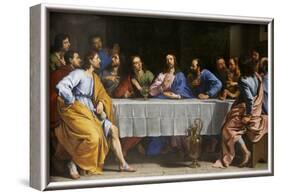 The Last Supper by Philippe de Champaigne, painted around 1652, Louvre Museum, France-Godong-Framed Photographic Print