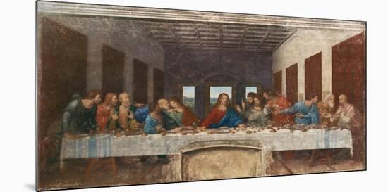 The Last Supper, c.1498-Leonardo da Vinci-Mounted Premium Giclee Print
