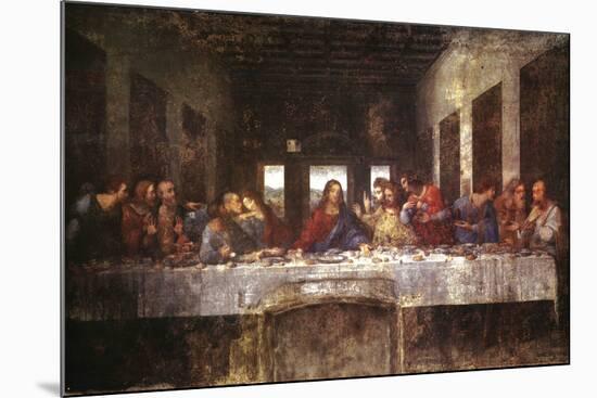 The Last Supper, c. 1498-Leonardo da Vinci-Mounted Poster