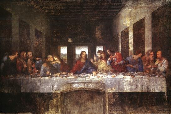 The Last Supper, c. 1498-Leonardo da Vinci-Lamina Framed Poster