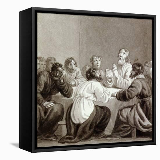 The Last Supper, C1810-C1844-Henry Corbould-Framed Stretched Canvas