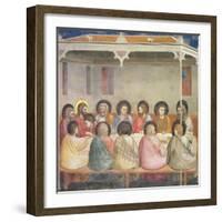 The Last Supper, circa 1305-Giotto di Bondone-Framed Giclee Print