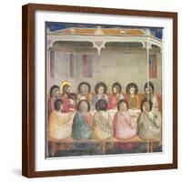 The Last Supper, circa 1305-Giotto di Bondone-Framed Giclee Print