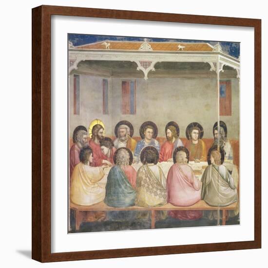 The Last Supper, circa 1305-Giotto di Bondone-Framed Giclee Print