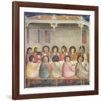 The Last Supper, circa 1305-Giotto di Bondone-Framed Giclee Print