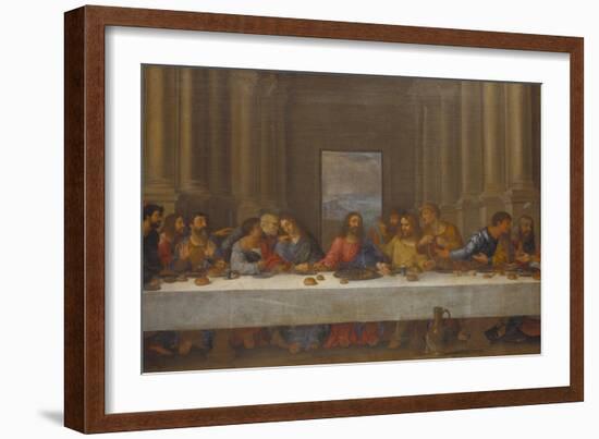 The Last Supper. (Copy after Leonardo Da Vinci)-Nicolas Poussin-Framed Giclee Print