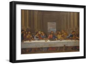 The Last Supper. (Copy after Leonardo Da Vinci)-Nicolas Poussin-Framed Giclee Print