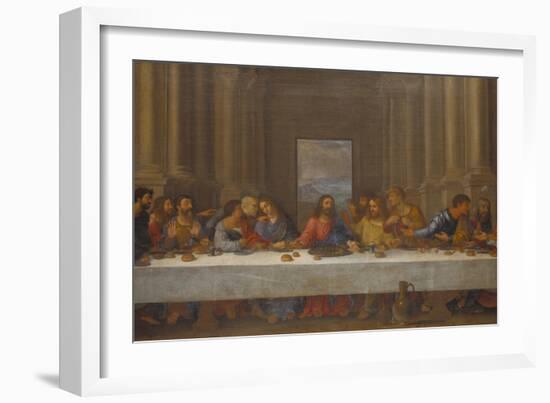 The Last Supper. (Copy after Leonardo Da Vinci)-Nicolas Poussin-Framed Giclee Print