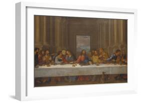 The Last Supper. (Copy after Leonardo Da Vinci)-Nicolas Poussin-Framed Giclee Print